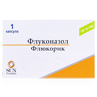 ФЛЮКОРИК капсули по 150 мг, по 1 капсулі у блістері, по 1 блістеру у картонній коробці
